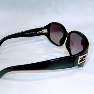 FENDI Black Sunglasses with Silver Accents